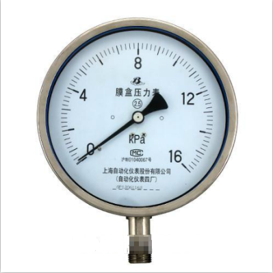 YE-150B不銹鋼膜盒壓力表